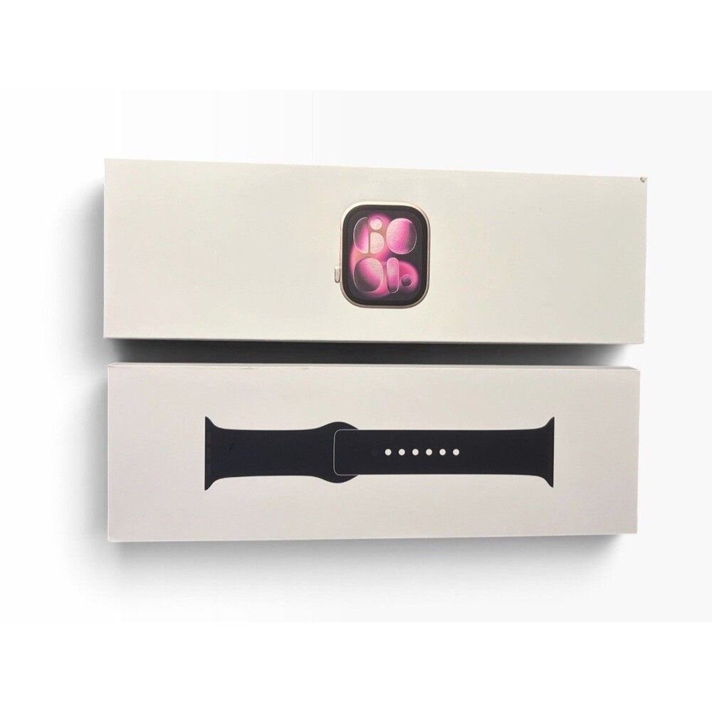 Apple Watch Series 11 42mm Rose Gold / Black Sport Band EMPTY BOX ONLY